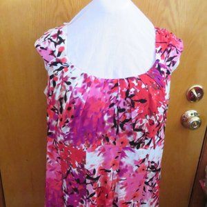 Summer Dress Barn Pink Floral 18W